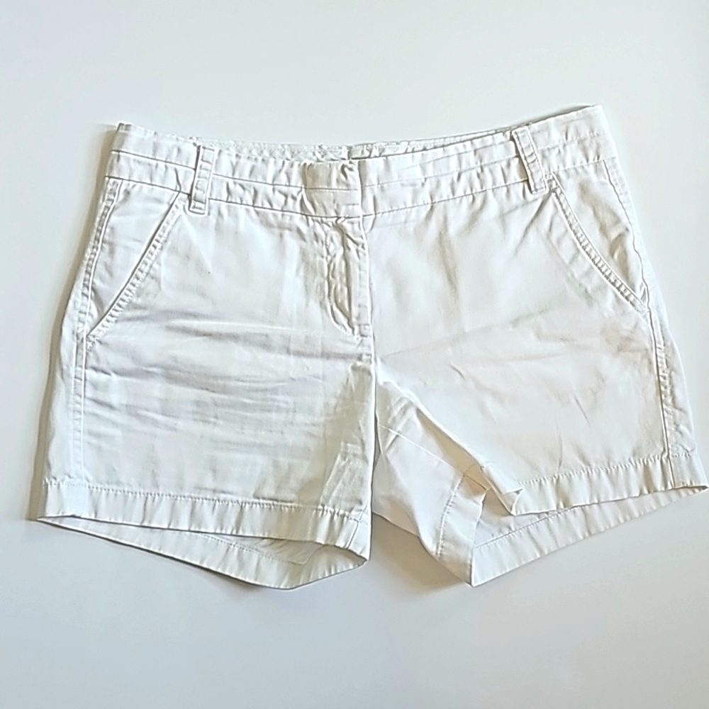 J. Crew white Cotton Oxford Chino ShortsSize 6